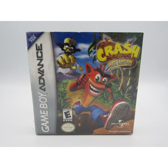 NEW Sealed Crash Bandicoot: The Huge Adventure Gameboy Advance (GBA) 2003 - Picture 1 of 12